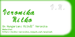 veronika milko business card
